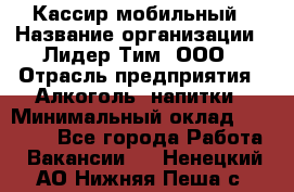 Кассир мобильный › Название организации ­ Лидер Тим, ООО › Отрасль предприятия ­ Алкоголь, напитки › Минимальный оклад ­ 40 000 - Все города Работа » Вакансии   . Ненецкий АО,Нижняя Пеша с.